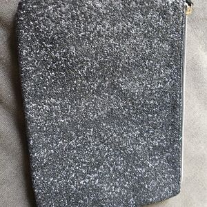 Gray Textured Pouch